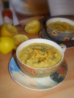 Zupa z czerwonej soczewicy z cytryną i Tabasco :)