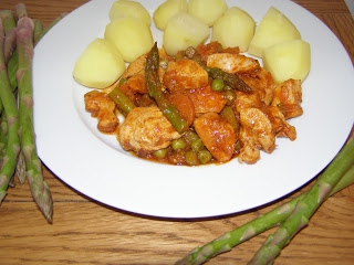 Kurczak i szparagi - czyli obiad u Agi :)