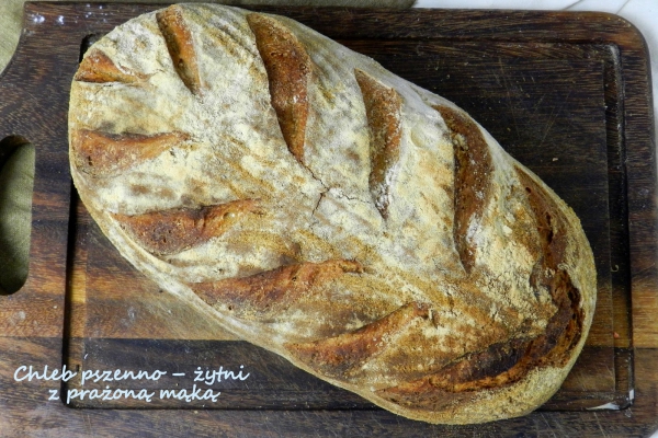 Chleb pszenno – żytni z prażoną mąką - marcowa piekarnia