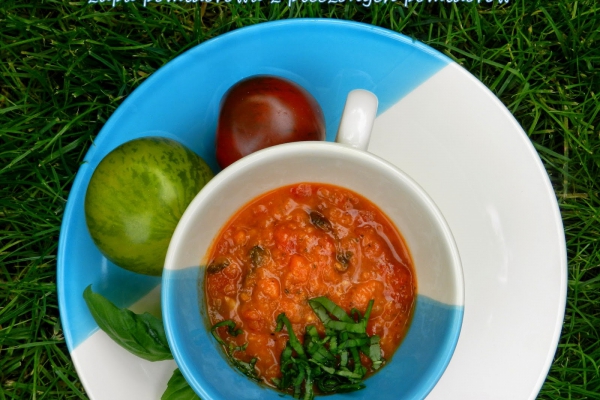 zupa pomidorowa z pieczonych pomidorów