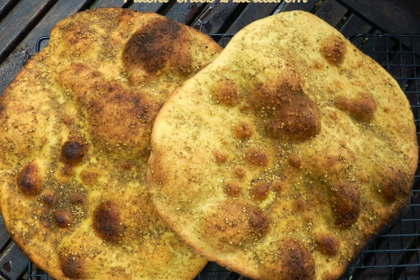 Płaski  chleb z za atarem - czyli libański Manoush
