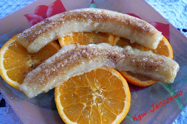 Deser pomarańczowo bananowy