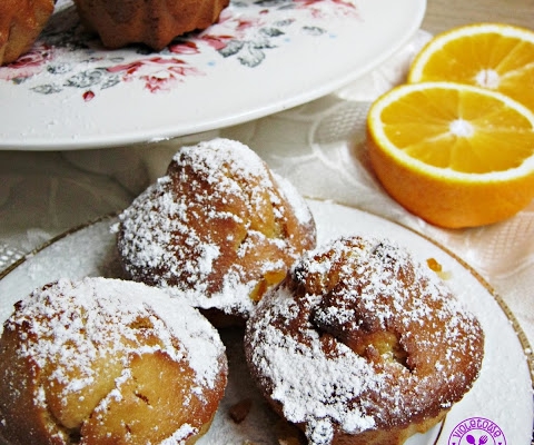 Muffinki kajmakowo – pomarańczowe na jogurcie