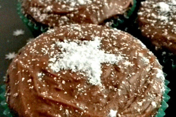 Muffinki czekoladowe z powidłami