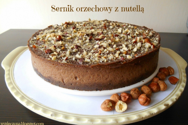 Sernik czekoladowo - orzechowy