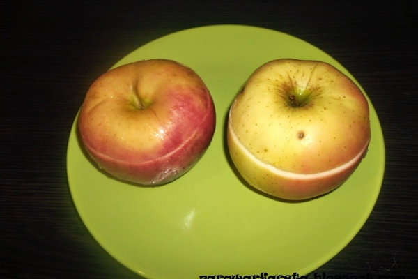 Bakaliowe jabłka z parowaru