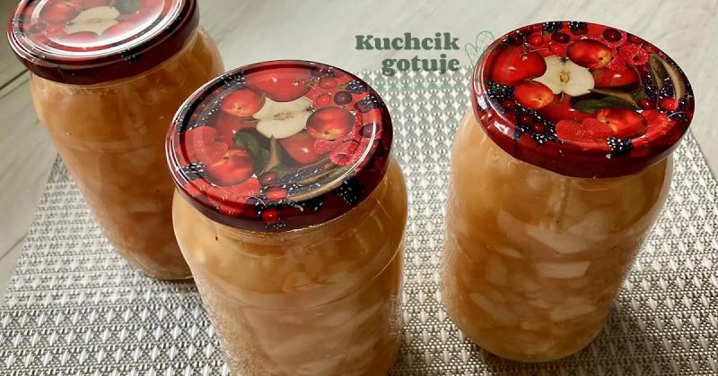 Jabłka prażone na szarlotkę do słoika