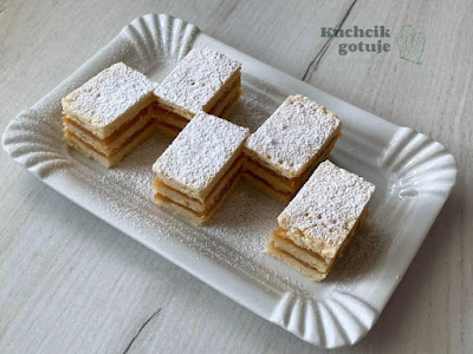 Szarlotka krucha przekładana