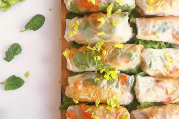 Sajgonki z kurczakiem / Chicken Spring Rolls