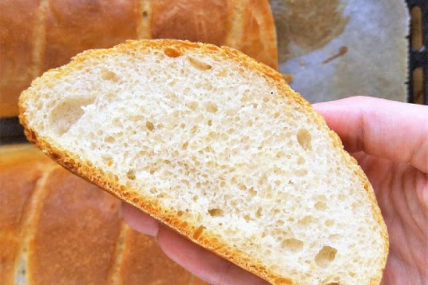 Chrupiący chleb pszenny na drożdżach (bez formy) / Crusty Yeast Bread