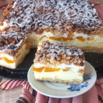 Sernik z brzoskwiniami i...