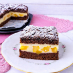 Kruche ciasto z budyniem...