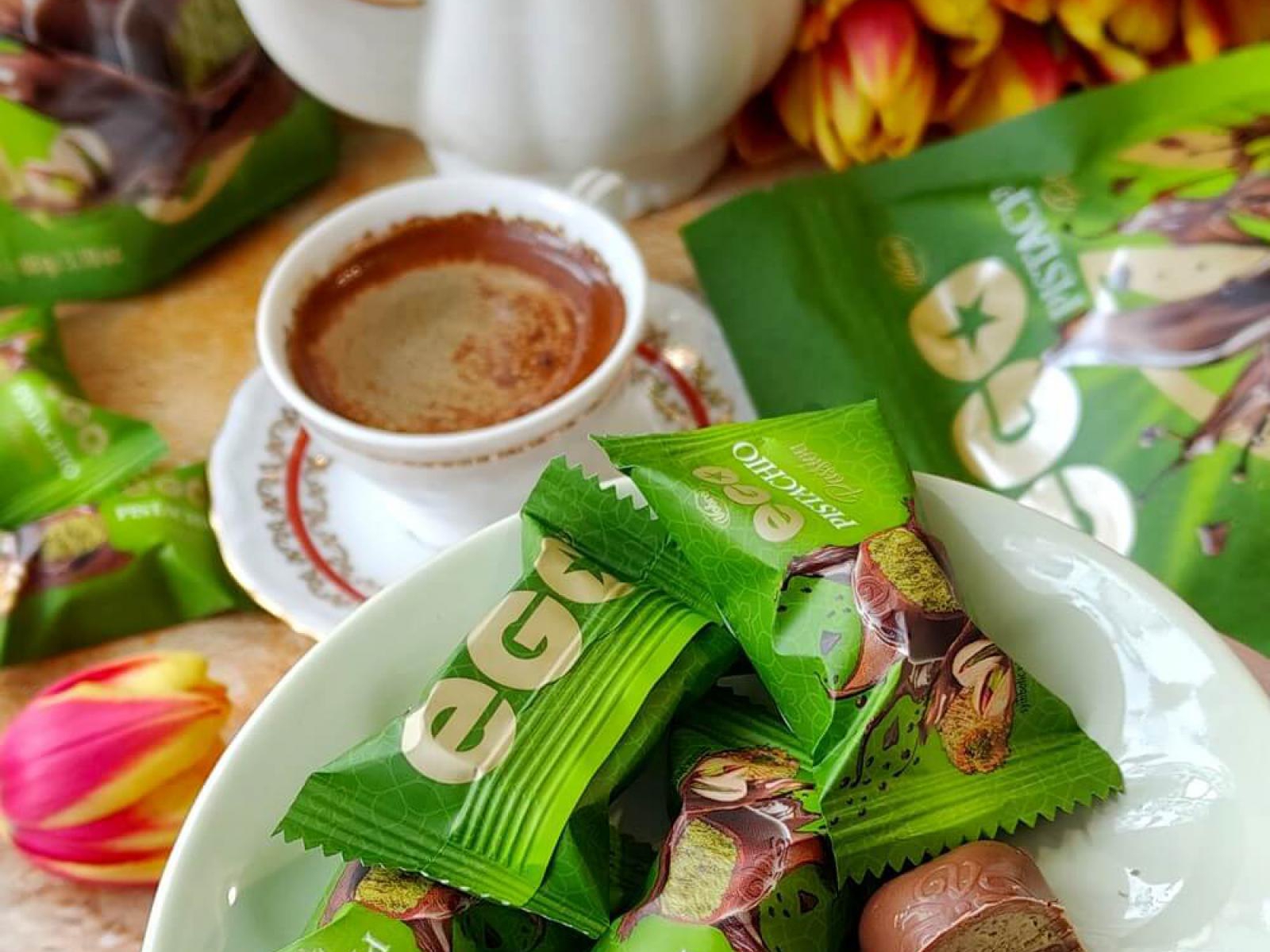 Pistacjowe pralinki EGO – nowość od Vobro