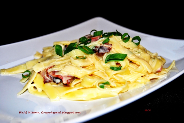 Fettuccine carbonara