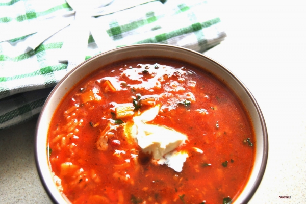 Zupa potrójnie pomidorowa