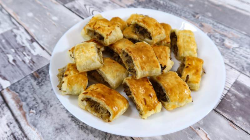 Paszteciki z kapustą i pieczarkami + film