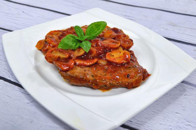 Karkówka z pieczarkami w ketchupie+ film