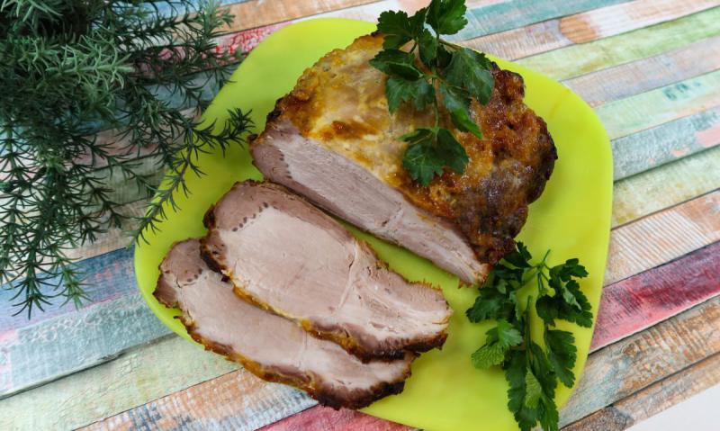 Pieczony schab w sosie musztardowo-miodowym + film