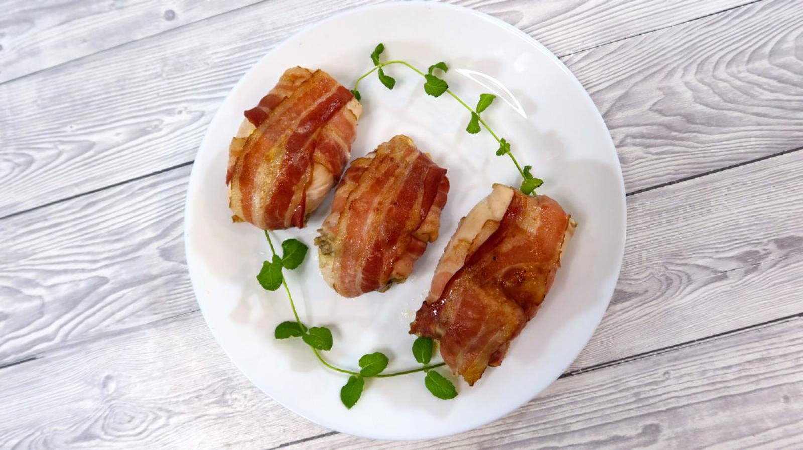 Roladki z kurczaka faszerowane pieczarkami + film