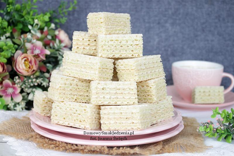 domowe wafelki z masą owocową