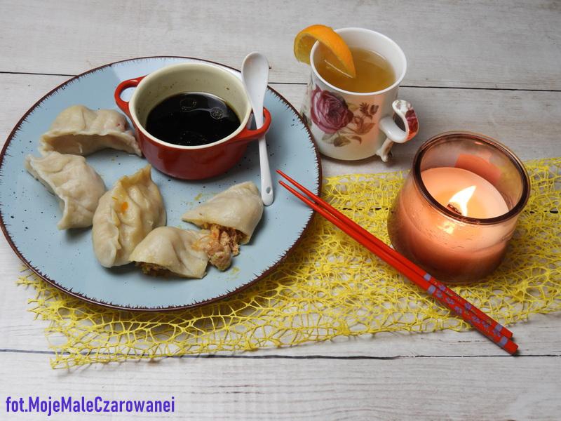 Mandu koreańskie pierogi z wieprzowiną
