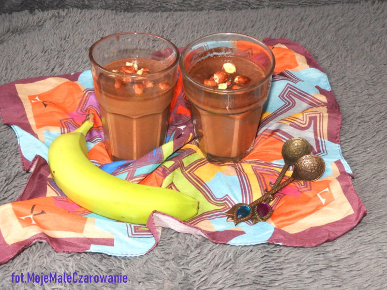 Budyń kakaowy z bananami