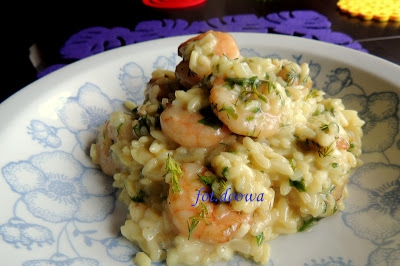 Krewetkowe risotto