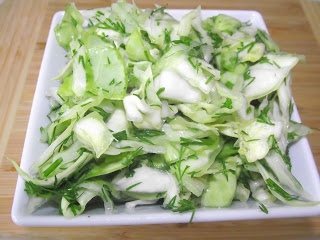 Zielona sałatka do grilla