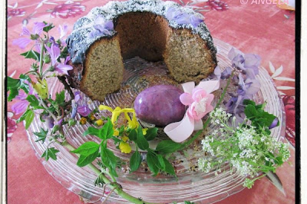 Orkiszowa babka orzechowa - Spelt Nut Bundt Cake - Ciambellone di farro alle noci