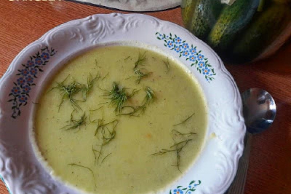 Zupa krem ze świeżych ogórków - Fresh Cucumber Soup Recipe - Veluttata di cetrioli