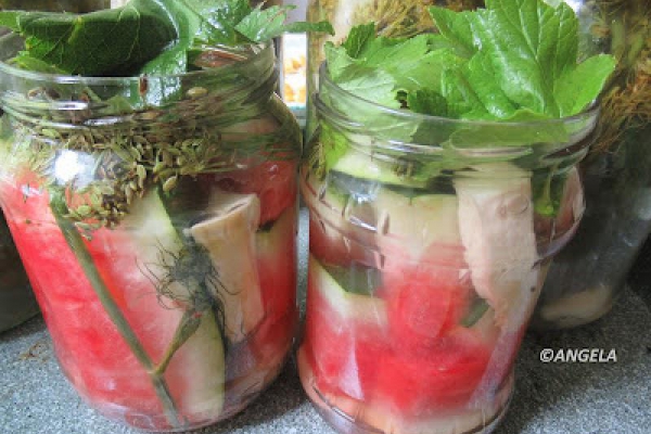 Kiszony arbuz - Fermented Watermelon Recipe - Coccomero in salamoia