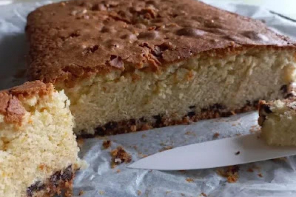 Ciasto orkiszowe z chrupiącą skórką - Spelt Cake With Crispy Top - Torta al farro con crosta croccante