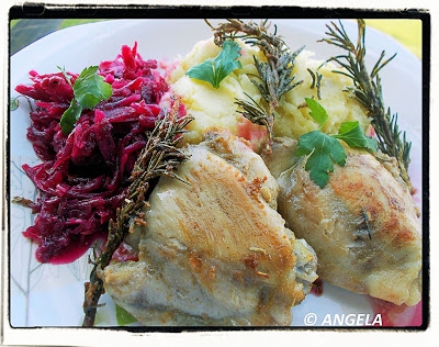 Udka z kurczaka z rozmarynem - Rosemary Chicken Recipe - Pollo al rosmarino