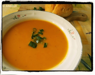 Zupa krem paprykowo-dyniowa - Red Pepper & Pumpkin Creme Soup - Crema di peperone rosso e zucca