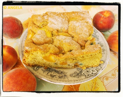 Puszyste ciasto brzoskwiniowe - Fluffy Peach Cake - Torta soffice alle pesche