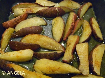 Słodkie ziemniaki z piekarnika/ Baked sweet potatoes/ Le patate dolci al forno