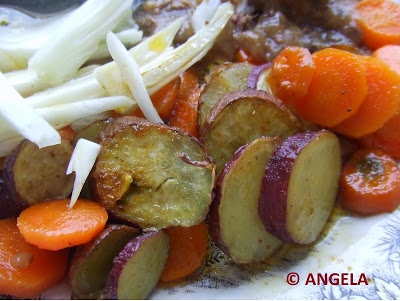 Sałatka ze słodkich ziemniaków, marchwi i fenkułu - Sweet potatoes, carrots and fennel salad - Insalata con patate dolci, carote e finocchio