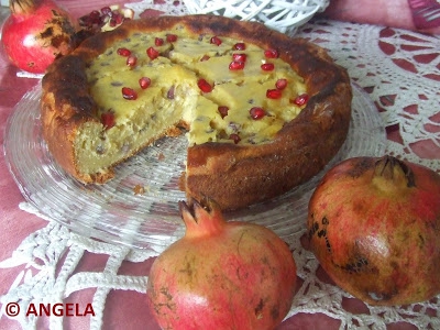 Ciasto z granatami - Pomegranate cake - Torta alla melagrana