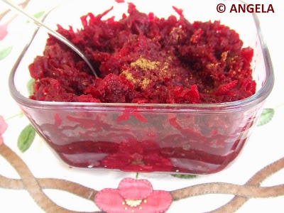 Sałatka z czerwonych buraczków - Beetroot salad - Insalata di barbabietole rosse
