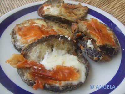 Kotleciki z bakłażana w śmietanie - Aubergine (eggplant) cutlets with cream - Cotolette di melanzana con la panna