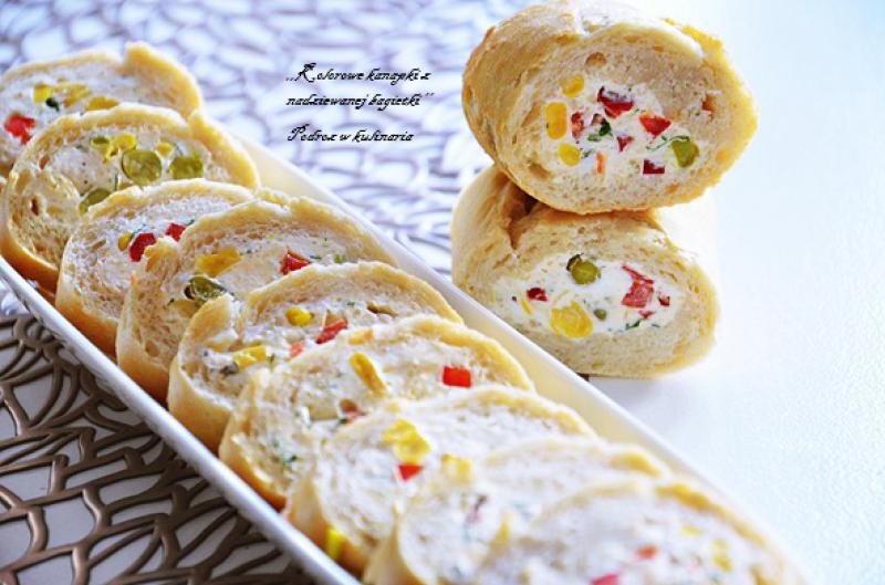 ,,Kolorowe kanapki z nadziewanej bagietki’’