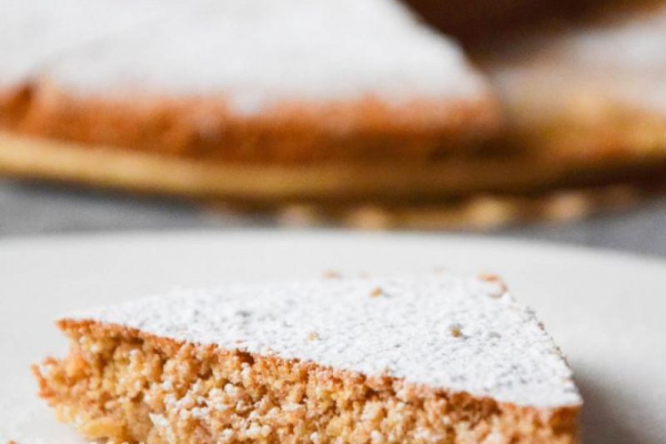 Ciasto migdałowe bez mąki (Tarta de Santiago) FIT
