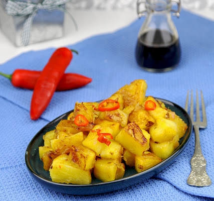 Stir-fry z ananasa
