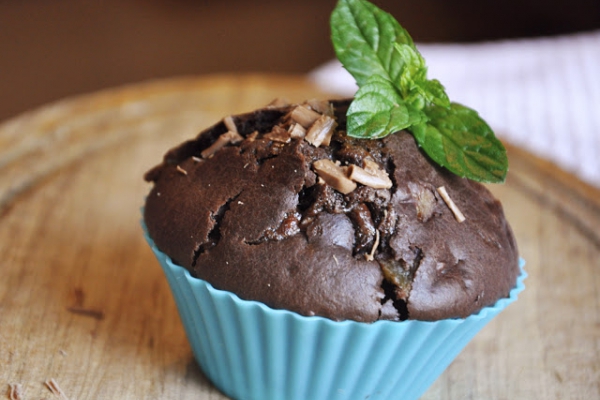 Muffiny śliwkowo-czekoladowe
