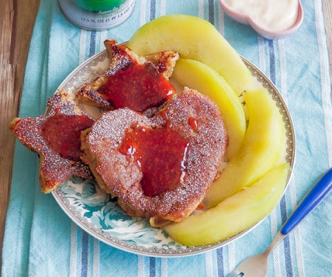 Podwójnie orzechowe pancakes.