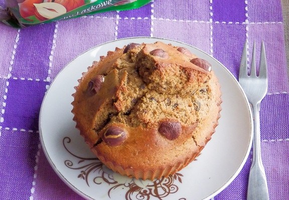 Orzechowy muffin.