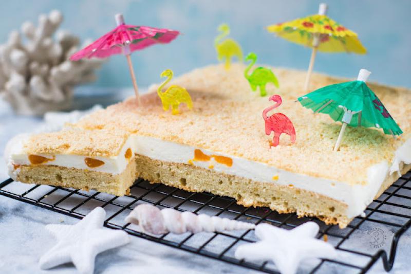 Ciasto  Plaża  Z Fantą