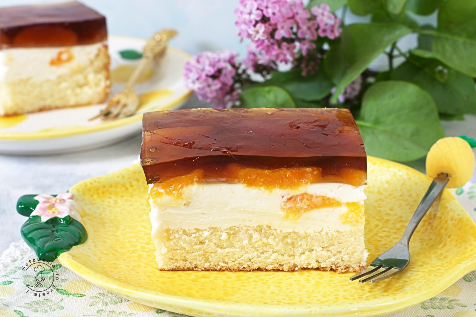 Ciasto Z Mascarpone, Mandarynkami I Galaretką