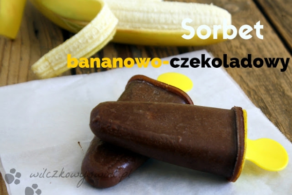 Sorbet bananowo - czekoladowy