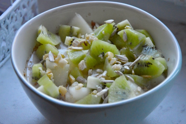 wege otrębianka z kiwi i melonem